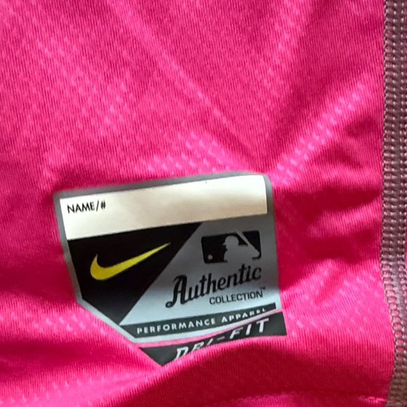 Nike Vibrant Pink Long Sleeve with Gray Details - Picture 3 of 5